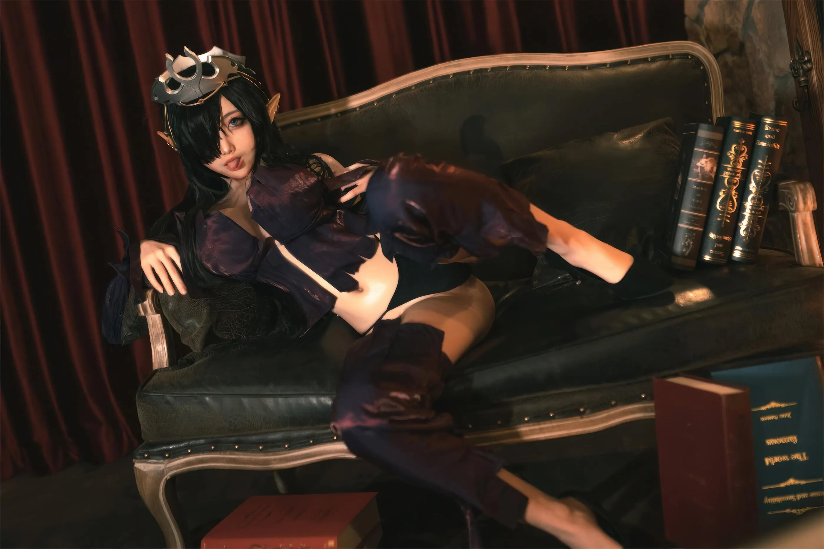杏仁曲奇 – NO.12 黑兽 精灵女王 [60P]插图9